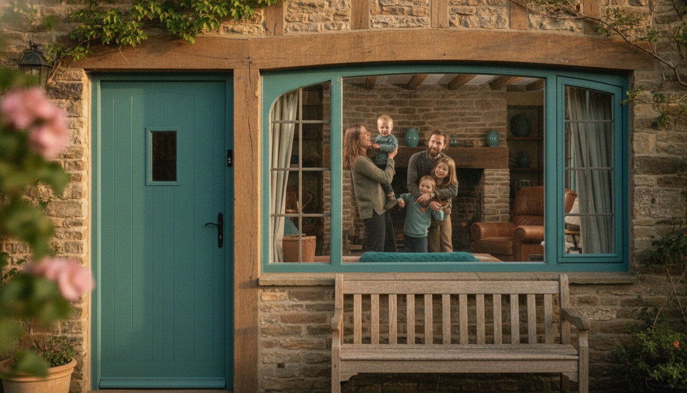 Un portrait de famille unique à la maison