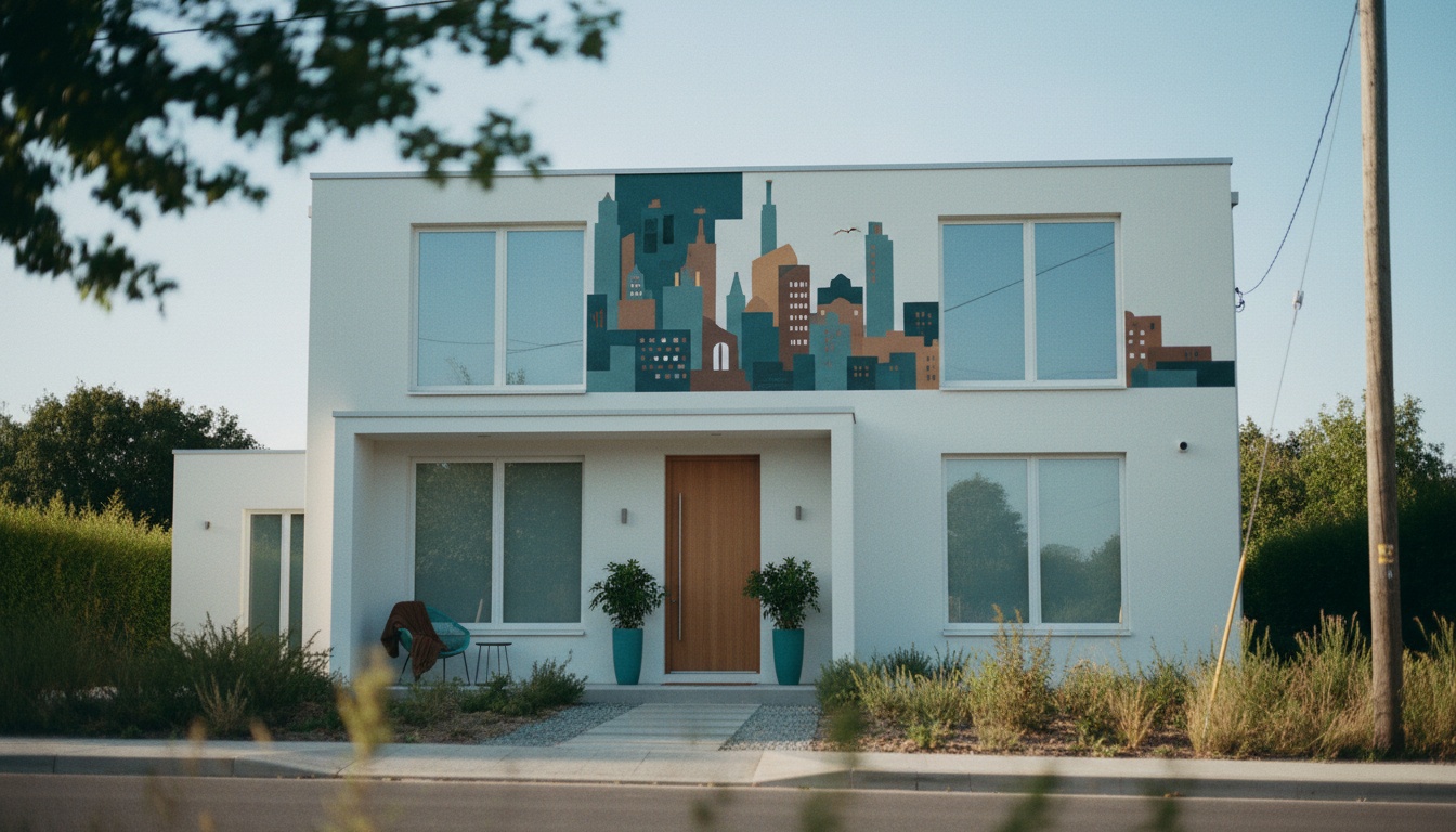 Tableau skyline : l'art urbain tendance