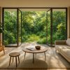 Harmonie parfaite entre intérieur et jardin