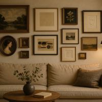 Mur de cadres : mix and match réussi