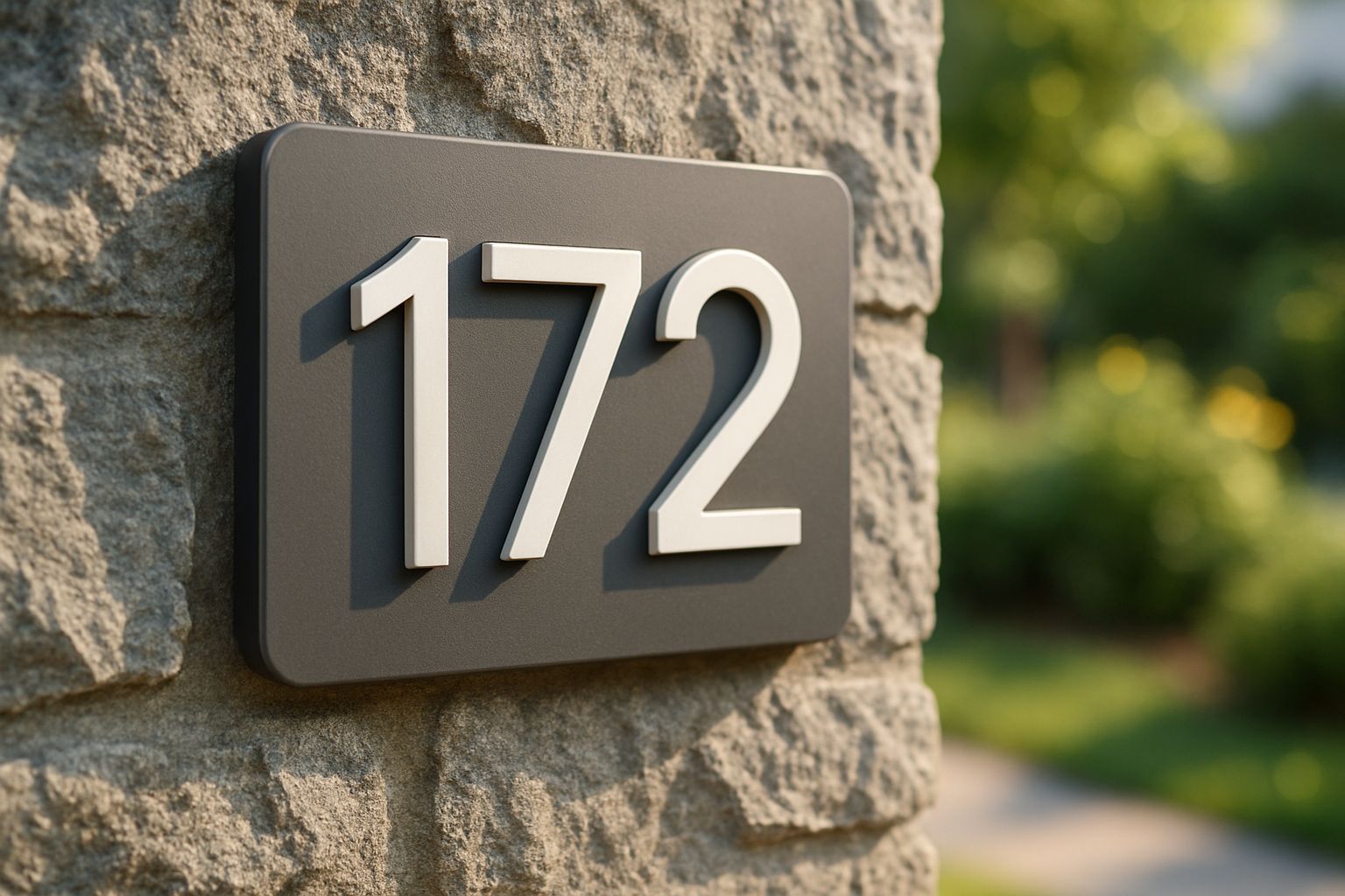 Plaque numéro maison design unique à créer