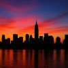 Tableau skyline : l'art urbain tendance