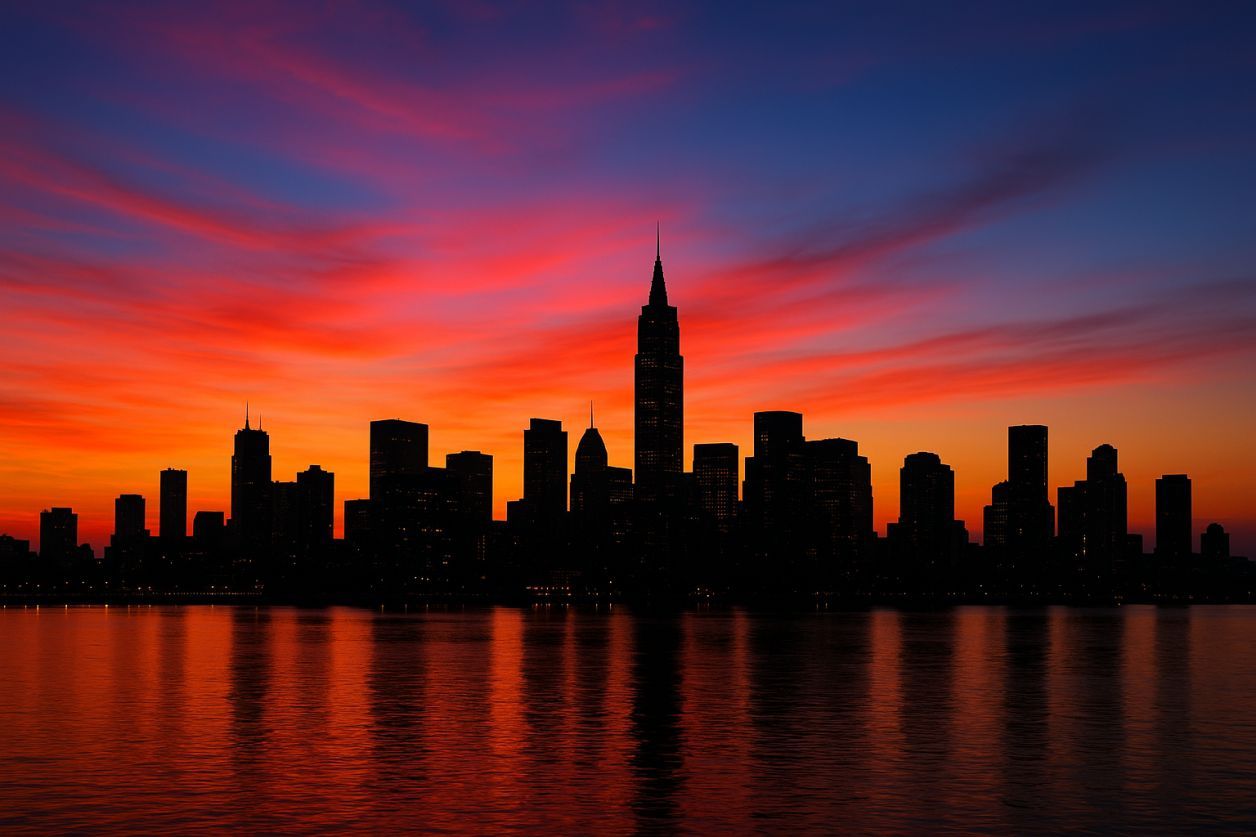Tableau skyline : l'art urbain tendance