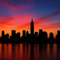 Tableau skyline : l'art urbain tendance